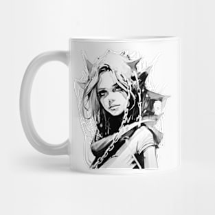 Anime Style Art Sketch Mug